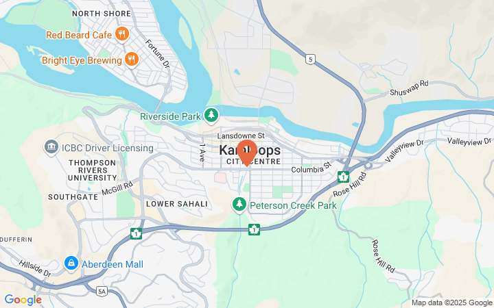 Map Of Brocklehurst Kamloops Sandman Inns & Suites Kamloops, Canada, Kamloops, Kamloops | Thomas Cook