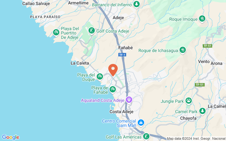 Map Of Hotels In Costa Adeje Gf Gran Costa Adeje, Canary Islands, Tenerife, Costa Adeje | Thomas Cook