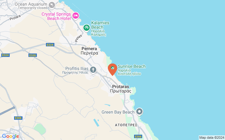 Map Of Protaras Hotels Constantinos The Great Beach Hotel, Cyprus, Protaras, Protaras | Thomas Cook