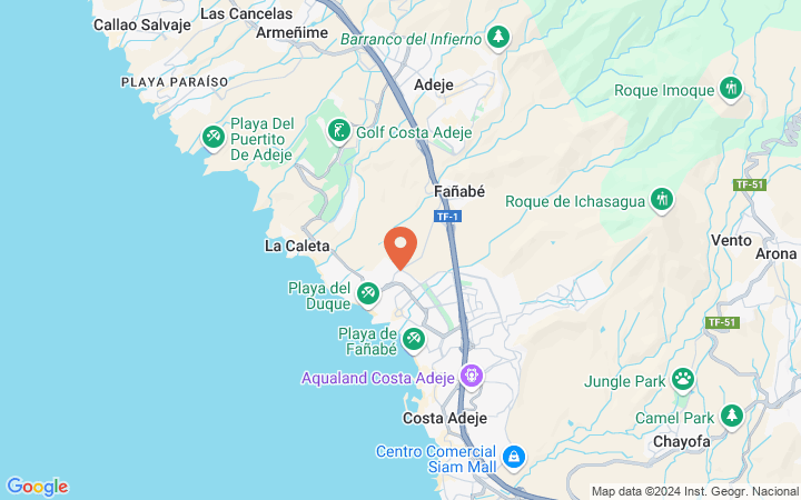 Map Of Hotels In Costa Adeje Melia Jardines Del Teide, Canary Islands, Tenerife, Costa Adeje | Thomas  Cook